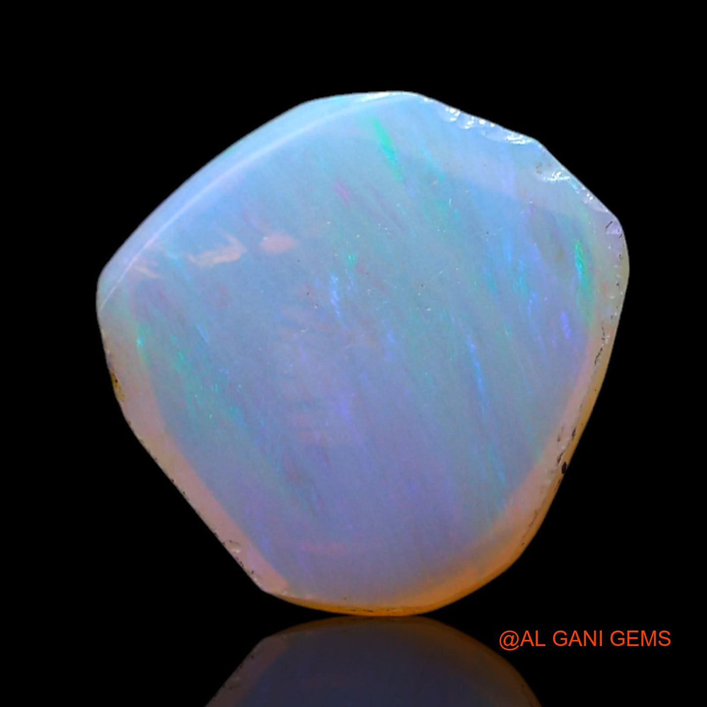 1.00 Cts Natural Australian Fire Opal Loose Gemstone Fancy Cabochon 8x8x3 mm AF-599