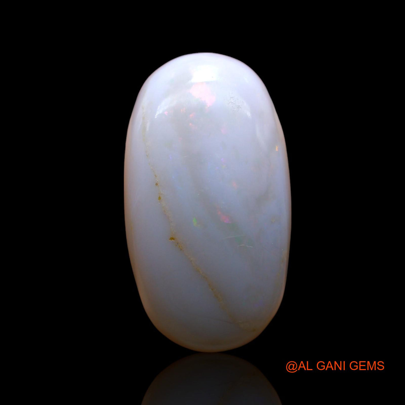 17.00 Cts Natural Australian Fire Opal Loose Gemstone Oval Cabochon 25x14x7 mm AF-5