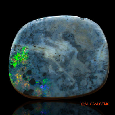 Natural Untreated Fire Opal Loose Gemstone Fancy Cabochon From Australia 6.00 Cts 16x13x3 mm AF-600