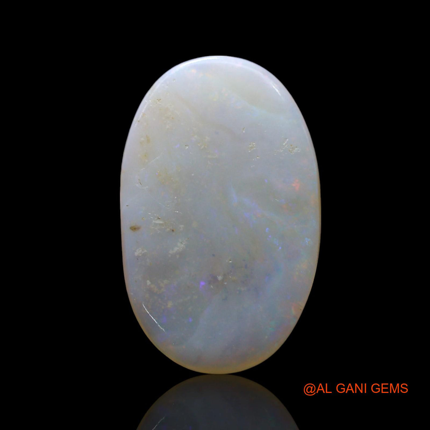 Natural Untreated Fire Opal Loose Gemstone Oval Cabochon From Australia 4.00 Cts 19x12x2 mm AF-603