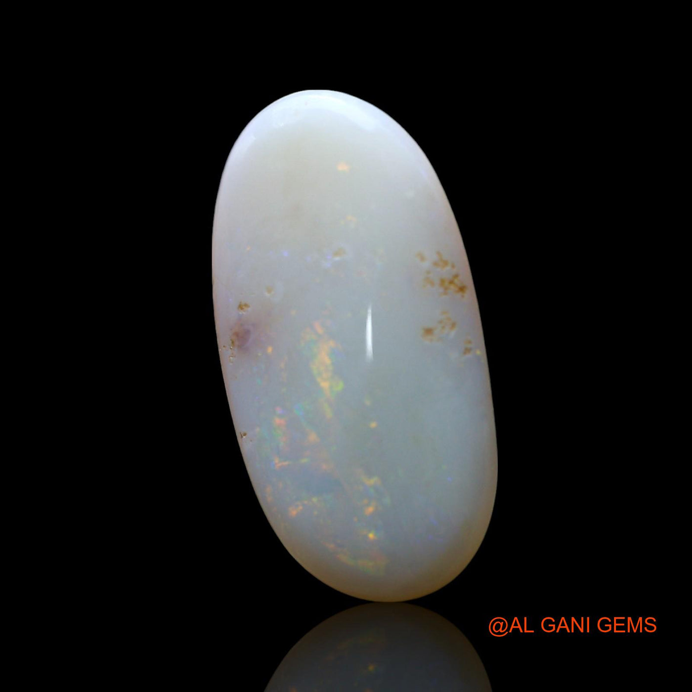 4.00 Cts Natural Australian Fire Opal Oval Cabochon Loose Gemstone For Jewelry 19x10x3 mm AF-604