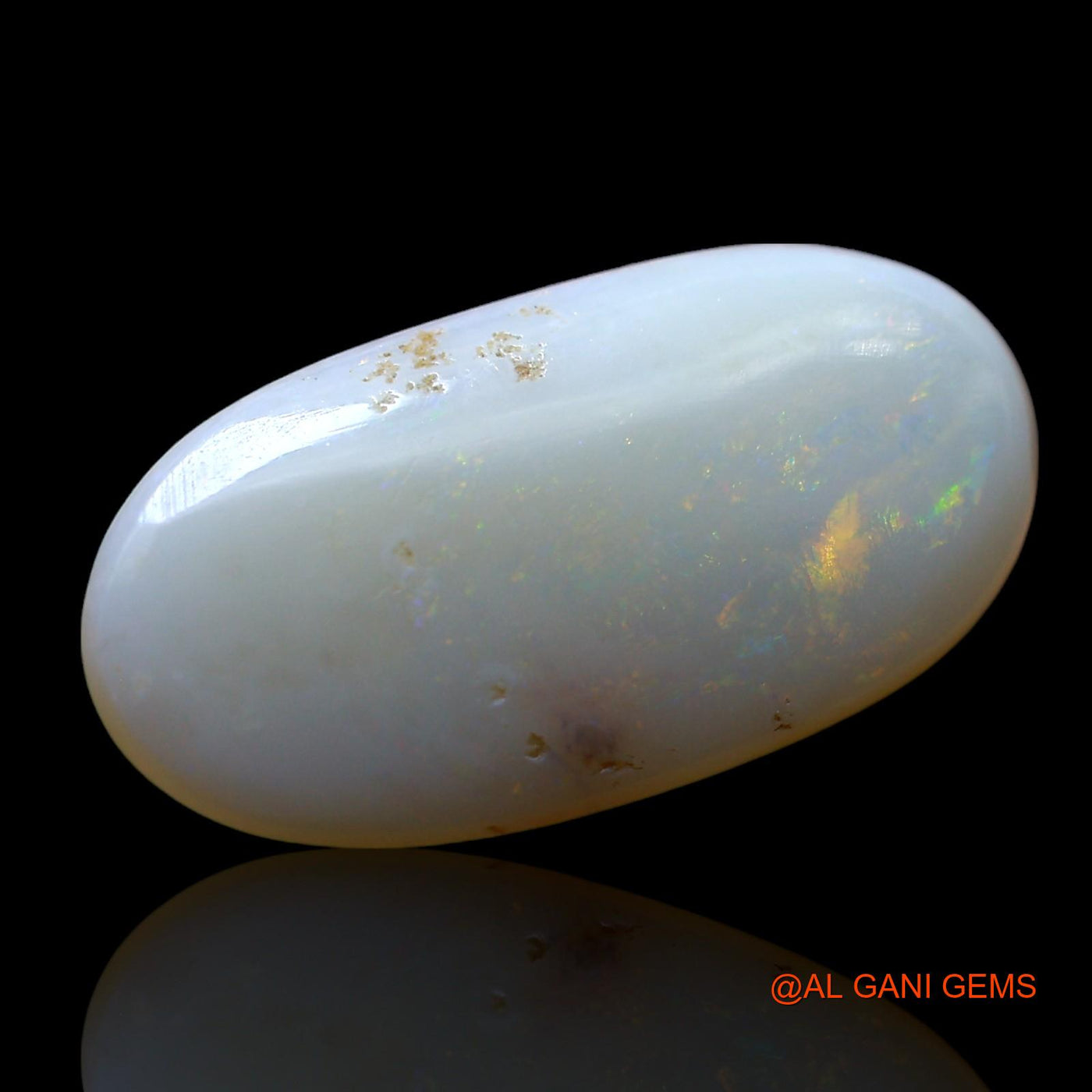 4.00 Cts Natural Australian Fire Opal Oval Cabochon Loose Gemstone For Jewelry 19x10x3 mm AF-604