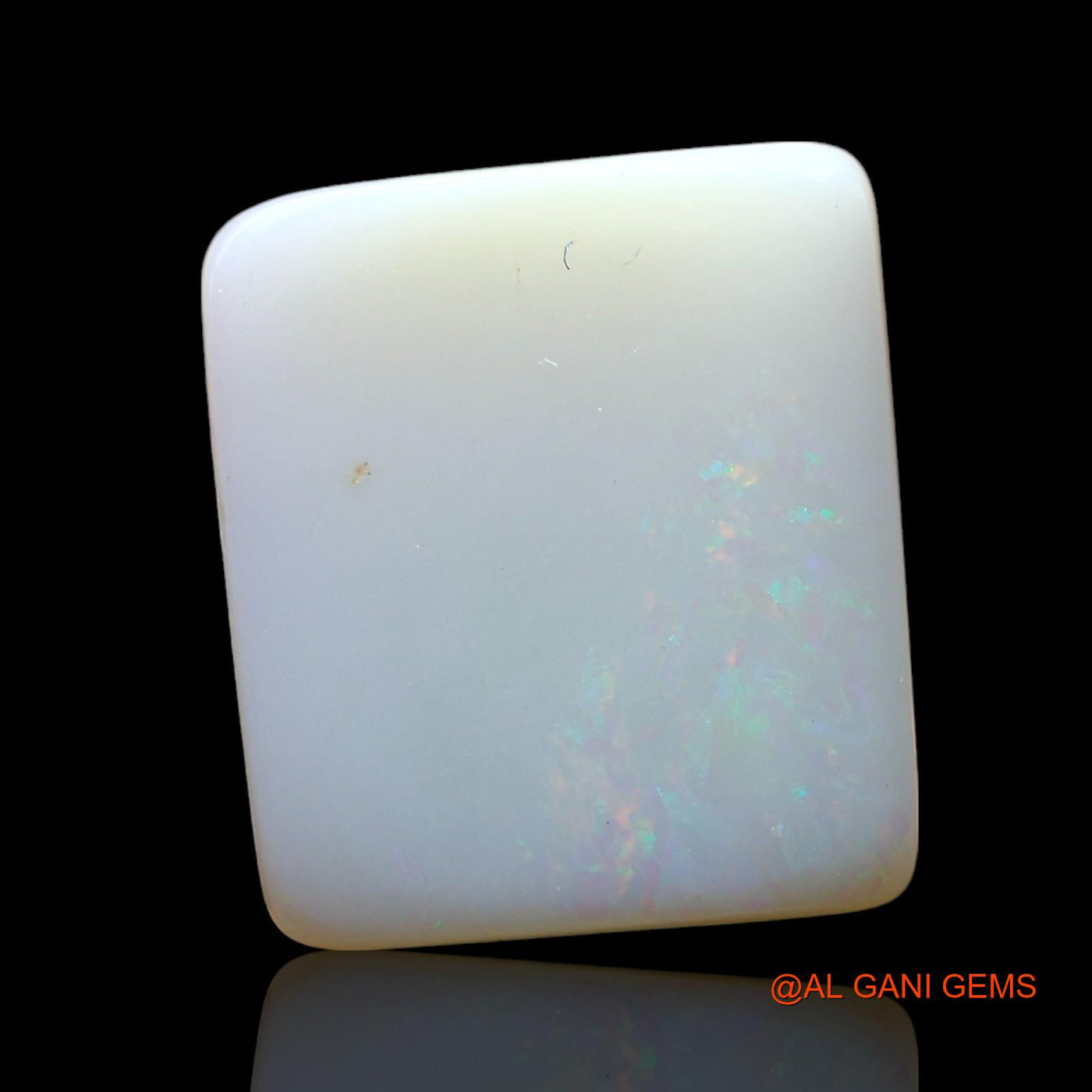 Natural Untreated Fire Opal Loose Gemstone Square Cabochon From Australia 5.00 Cts 15x13x2 mm AF-605