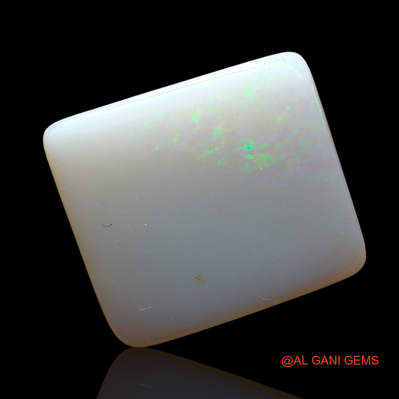 Natural Untreated Fire Opal Loose Gemstone Square Cabochon From Australia 5.00 Cts 15x13x2 mm AF-605