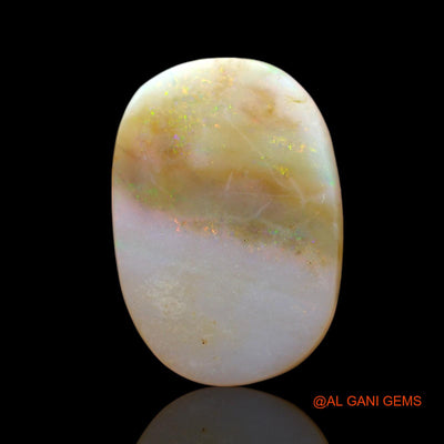 Natural Fire Opal Gemstone 6.00 Cts Loose Oval Cabochon From Australia 17x12x3 mm AF-607