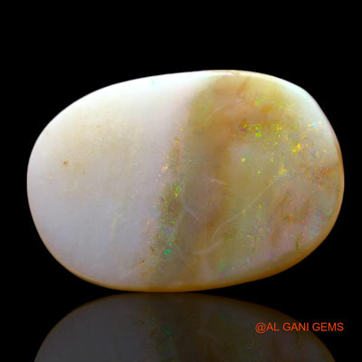 Natural Fire Opal Gemstone 6.00 Cts Loose Oval Cabochon From Australia 17x12x3 mm AF-607