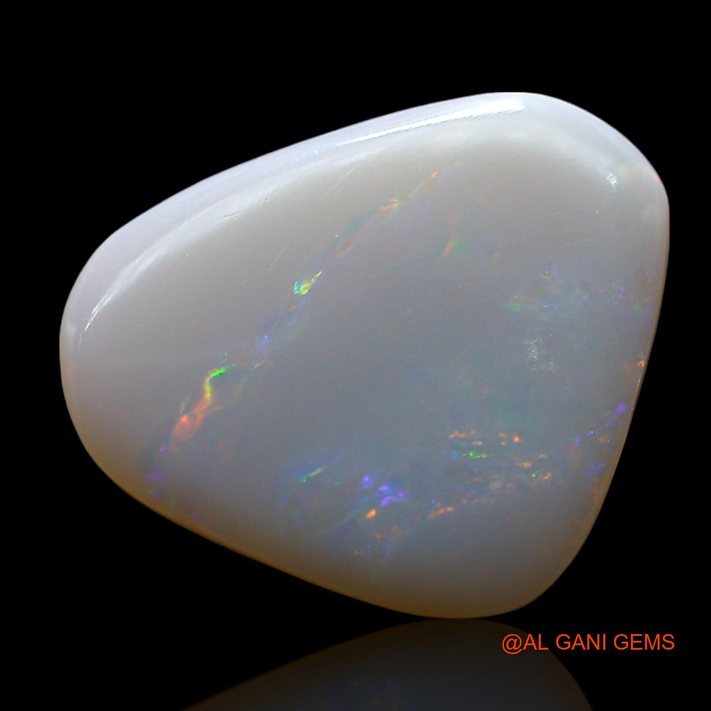 4.00 Cts Natural Australian Fire Opal Loose Gemstone Fancy Cabochon 16x13x3 mm AF-609