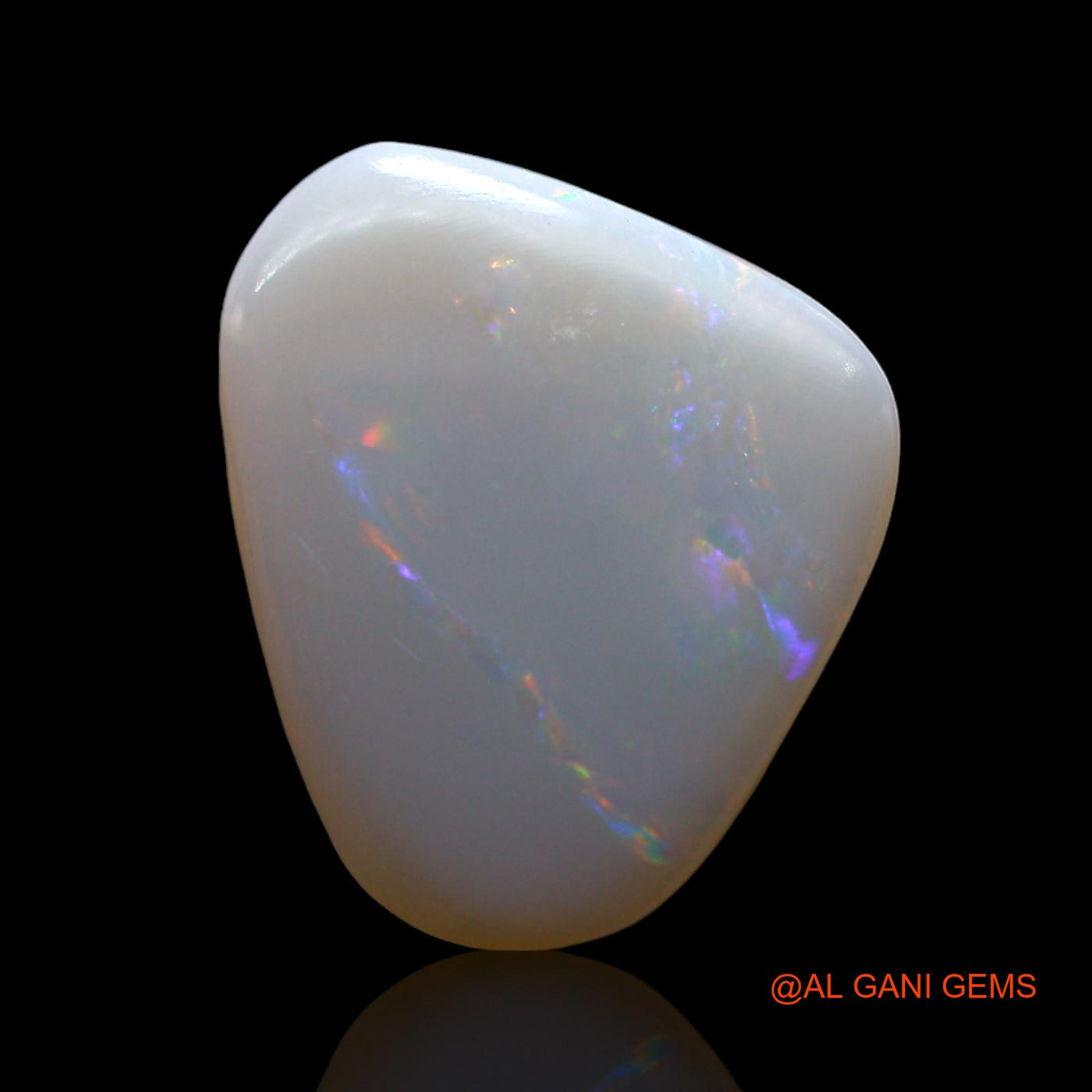4.00 Cts Natural Australian Fire Opal Loose Gemstone Fancy Cabochon 16x13x3 mm AF-609