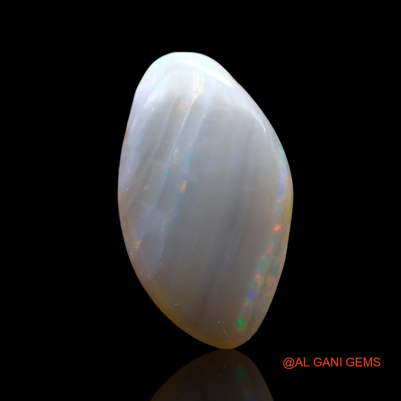 5.00 Cts Natural Australian Fire Opal Loose Gemstone Fancy Cabochon 18x10x4 mm AF-612