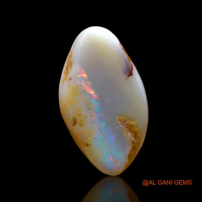 5.00 Cts Natural Australian Fire Opal Loose Gemstone Fancy Cabochon 18x10x4 mm AF-612
