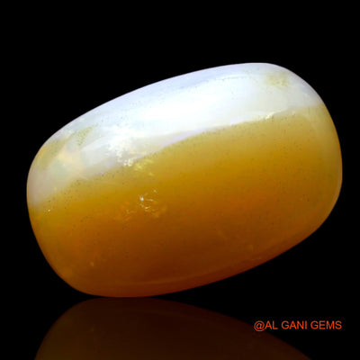 Natural Fire Opal Gemstone 6.00 Cts Loose Oval Cabochon From Australia 17x11x5 mm AF-618