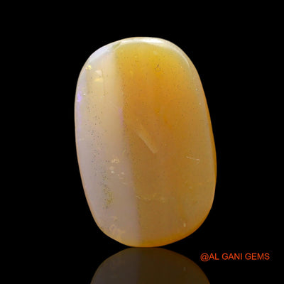Natural Fire Opal Gemstone 6.00 Cts Loose Oval Cabochon From Australia 17x11x5 mm AF-618