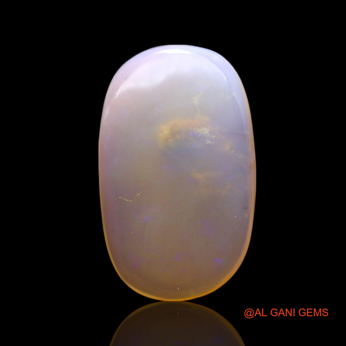 4.00 Cts Natural Australian Fire Opal Oval Cabochon Loose Gemstone For Jewelry 17x10x3 mm AF-619