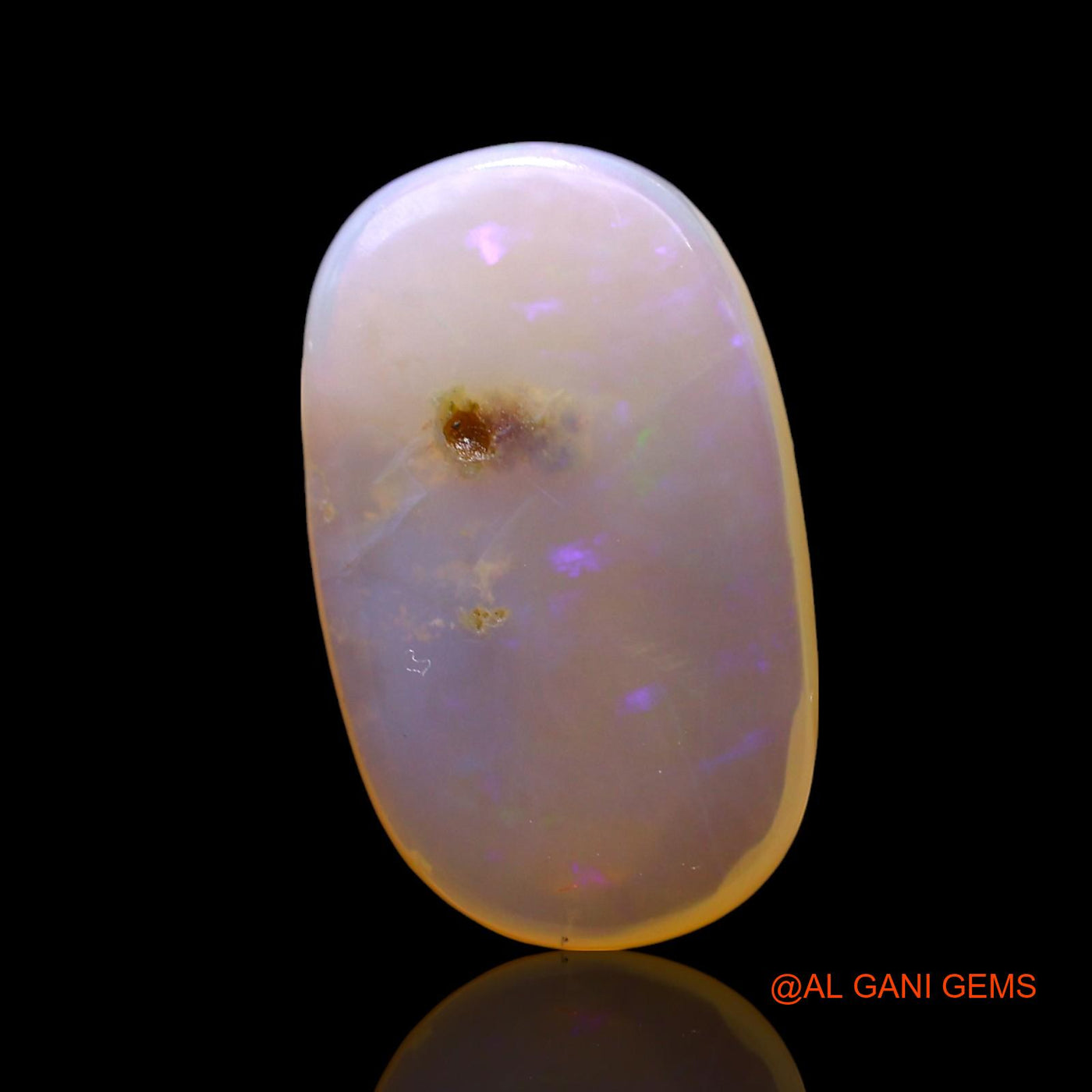 4.00 Cts Natural Australian Fire Opal Oval Cabochon Loose Gemstone For Jewelry 17x10x3 mm AF-619