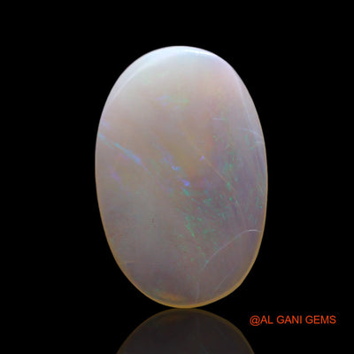 Natural Fire Opal Gemstone 4.00 Cts Loose Oval Cabochon From Australia 19x12x2 mm AF-61