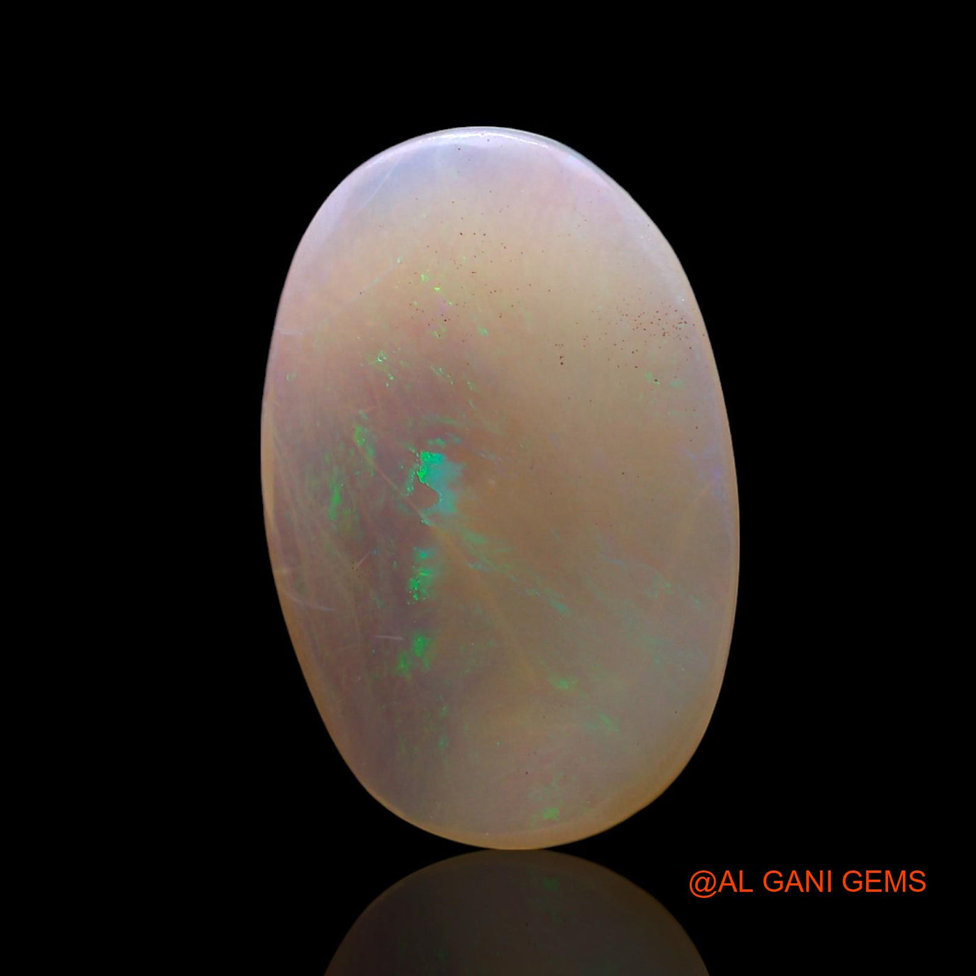 Natural Fire Opal Gemstone 4.00 Cts Loose Oval Cabochon From Australia 19x12x2 mm AF-61