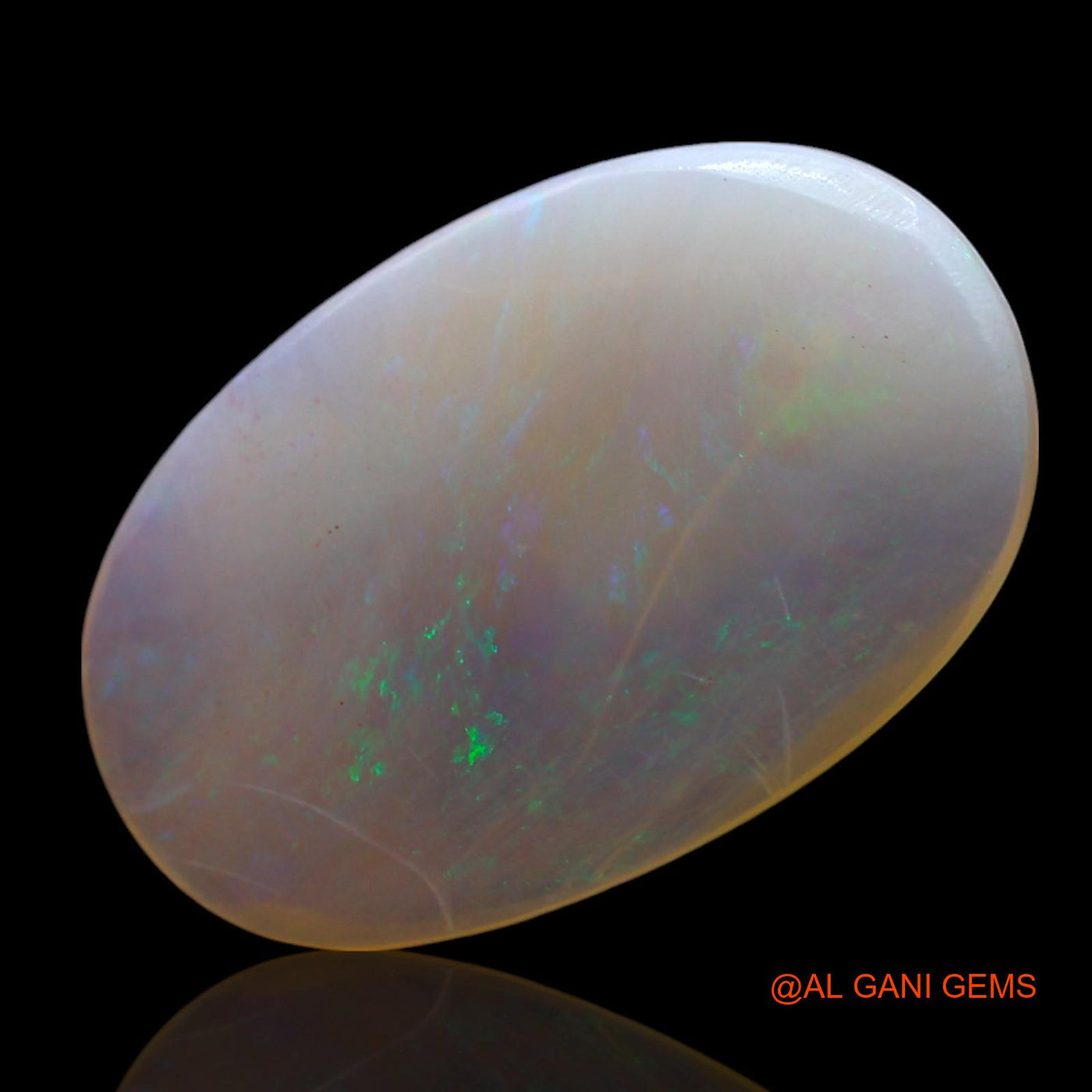 Natural Fire Opal Gemstone 4.00 Cts Loose Oval Cabochon From Australia 19x12x2 mm AF-61