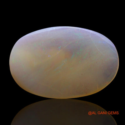 Natural Fire Opal Gemstone 4.00 Cts Loose Oval Cabochon From Australia 19x12x2 mm AF-61