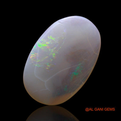 Natural Fire Opal Gemstone 4.00 Cts Loose Oval Cabochon From Australia 19x12x2 mm AF-61