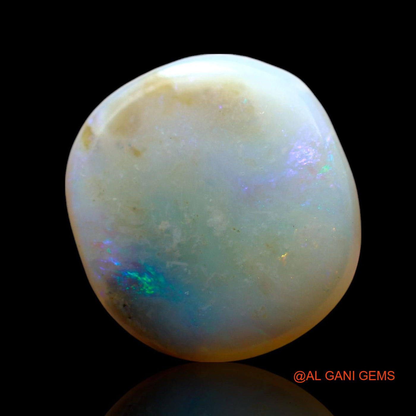 Natural Untreated Fire Opal Loose Gemstone Oval Cabochon From Australia 6.00 Cts 15x14x4 mm AF-620