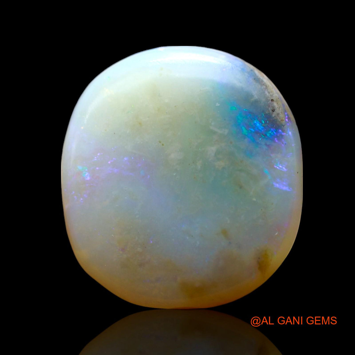 Natural Untreated Fire Opal Loose Gemstone Oval Cabochon From Australia 6.00 Cts 15x14x4 mm AF-620
