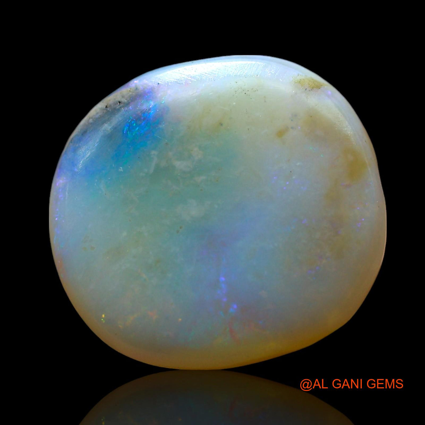 Natural Untreated Fire Opal Loose Gemstone Oval Cabochon From Australia 6.00 Cts 15x14x4 mm AF-620