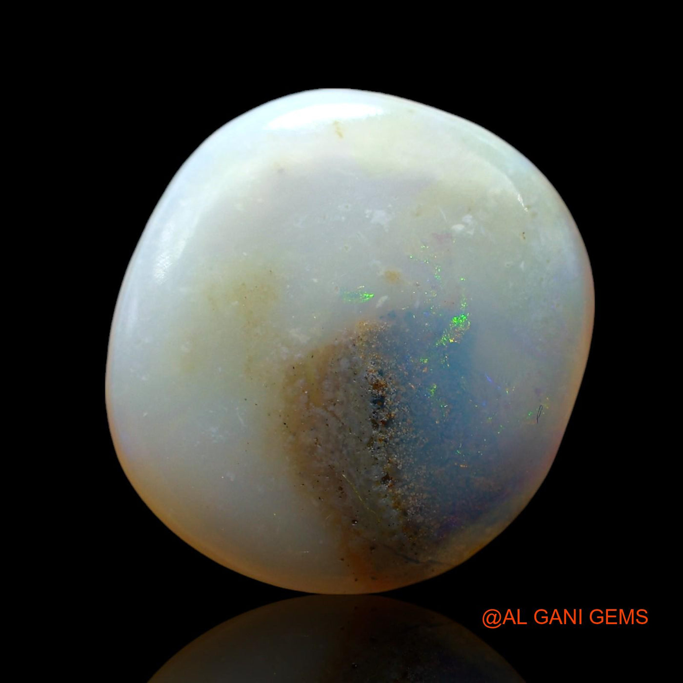 Natural Untreated Fire Opal Loose Gemstone Oval Cabochon From Australia 6.00 Cts 15x14x4 mm AF-620