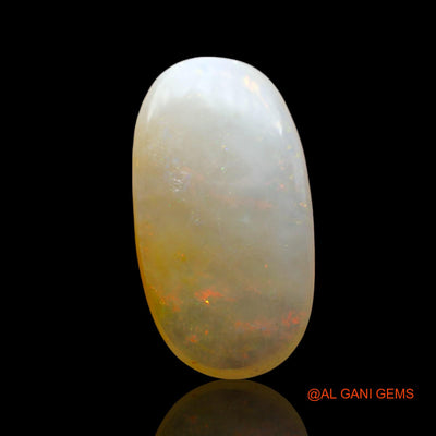 Natural Fire Opal Gemstone 4.00 Cts Loose Oval Cabochon From Australia 18x9x3 mm AF-621
