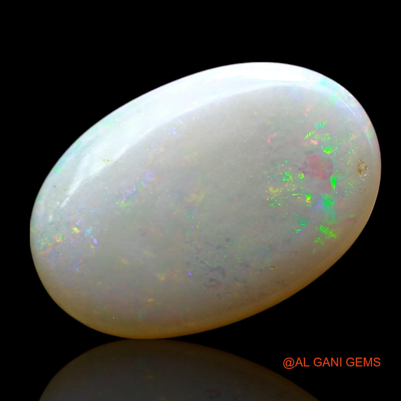Natural Fire Opal Gemstone 3.00 Cts Loose Oval Cabochon From Australia 16x11x2 mm AF-623