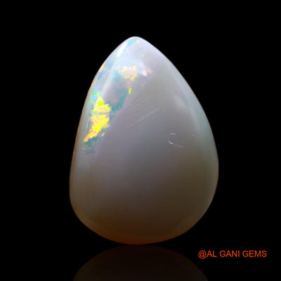 Natural Untreated Fire Opal Loose Gemstone Pear Cabochon From Australia 5.00 Cts 15x11x5 mm AF-624