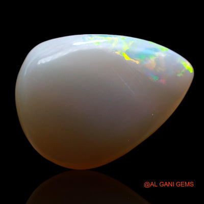 Natural Untreated Fire Opal Loose Gemstone Pear Cabochon From Australia 5.00 Cts 15x11x5 mm AF-624