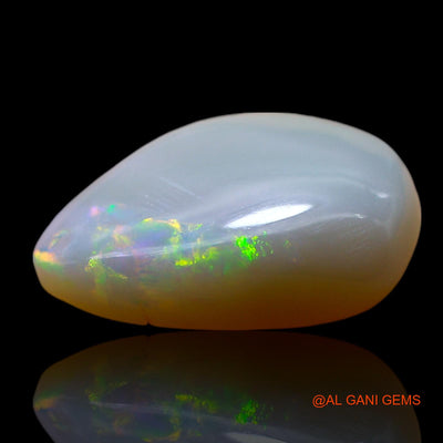 Natural Untreated Fire Opal Loose Gemstone Pear Cabochon From Australia 5.00 Cts 15x11x5 mm AF-624