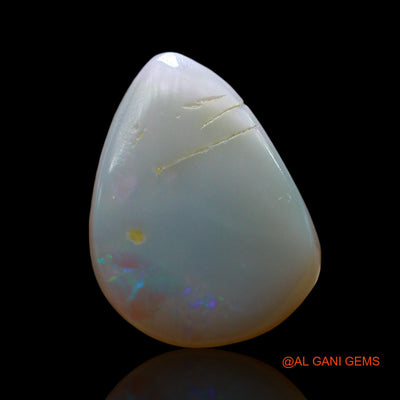 Natural Untreated Fire Opal Loose Gemstone Pear Cabochon From Australia 5.00 Cts 15x11x5 mm AF-624