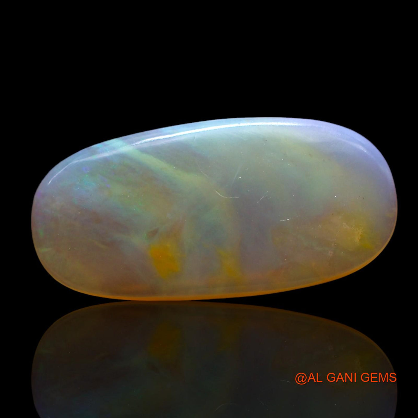 3.00 Cts Natural Australian Fire Opal Loose Gemstone Oval Cabochon 18x9x2 mm AF-627