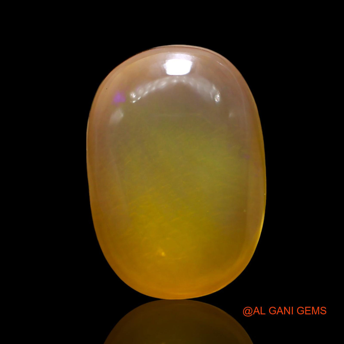 7.00 Cts Natural Australian Fire Opal Oval Cabochon Loose Gemstone For Jewelry 16x11x5 mm AF-629