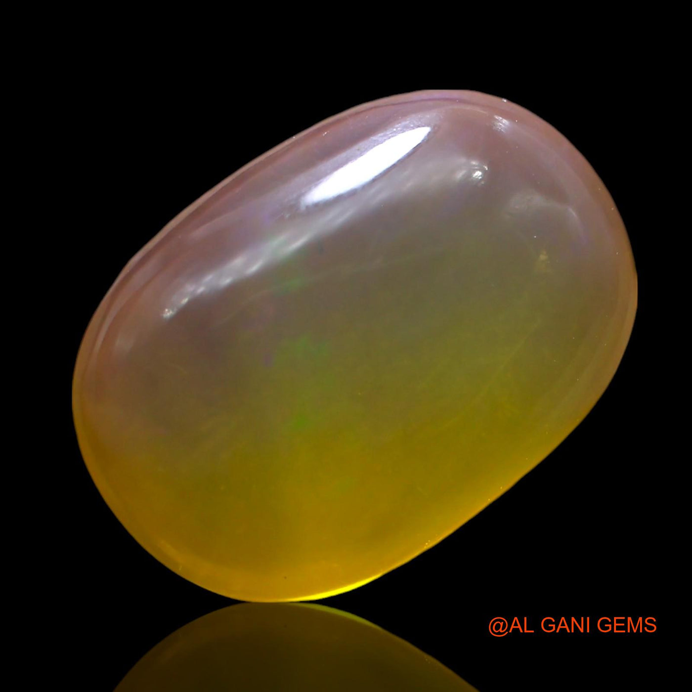 7.00 Cts Natural Australian Fire Opal Oval Cabochon Loose Gemstone For Jewelry 16x11x5 mm AF-629