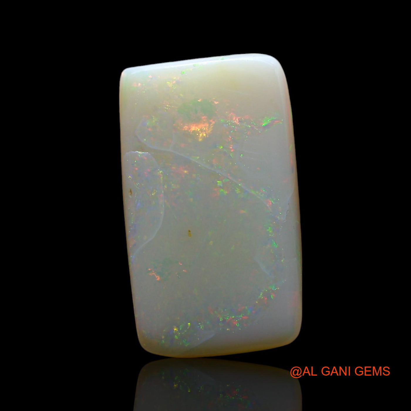 5.00 Cts Natural Australian Fire Opal Loose Gemstone Square Cabochon 17x10x3 mm AF-62