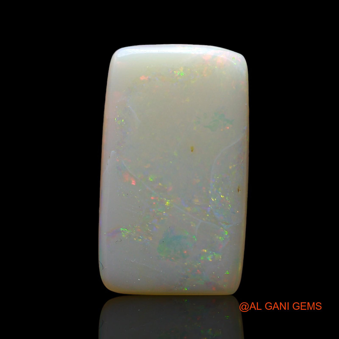 5.00 Cts Natural Australian Fire Opal Loose Gemstone Square Cabochon 17x10x3 mm AF-62