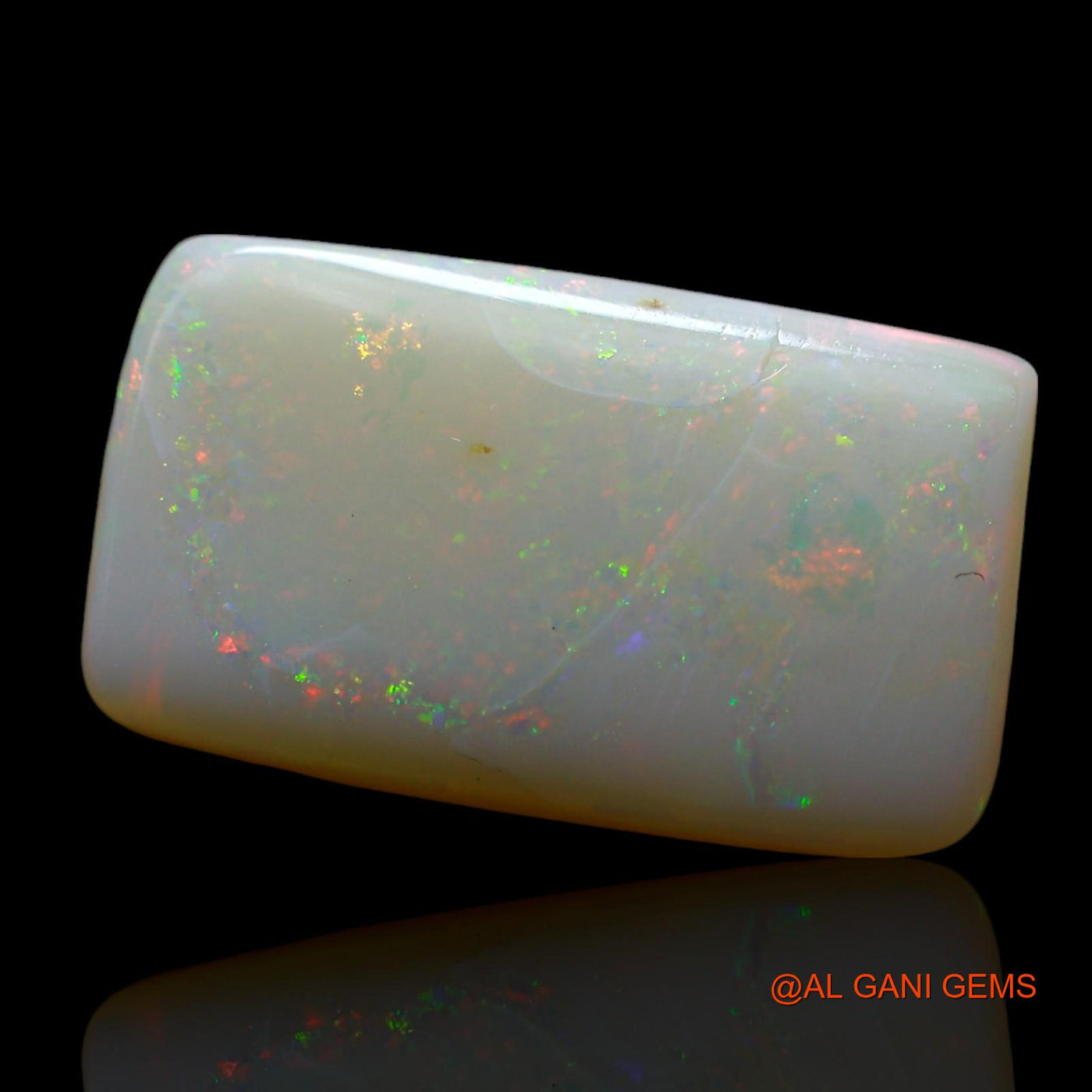 5.00 Cts Natural Australian Fire Opal Loose Gemstone Square Cabochon 17x10x3 mm AF-62