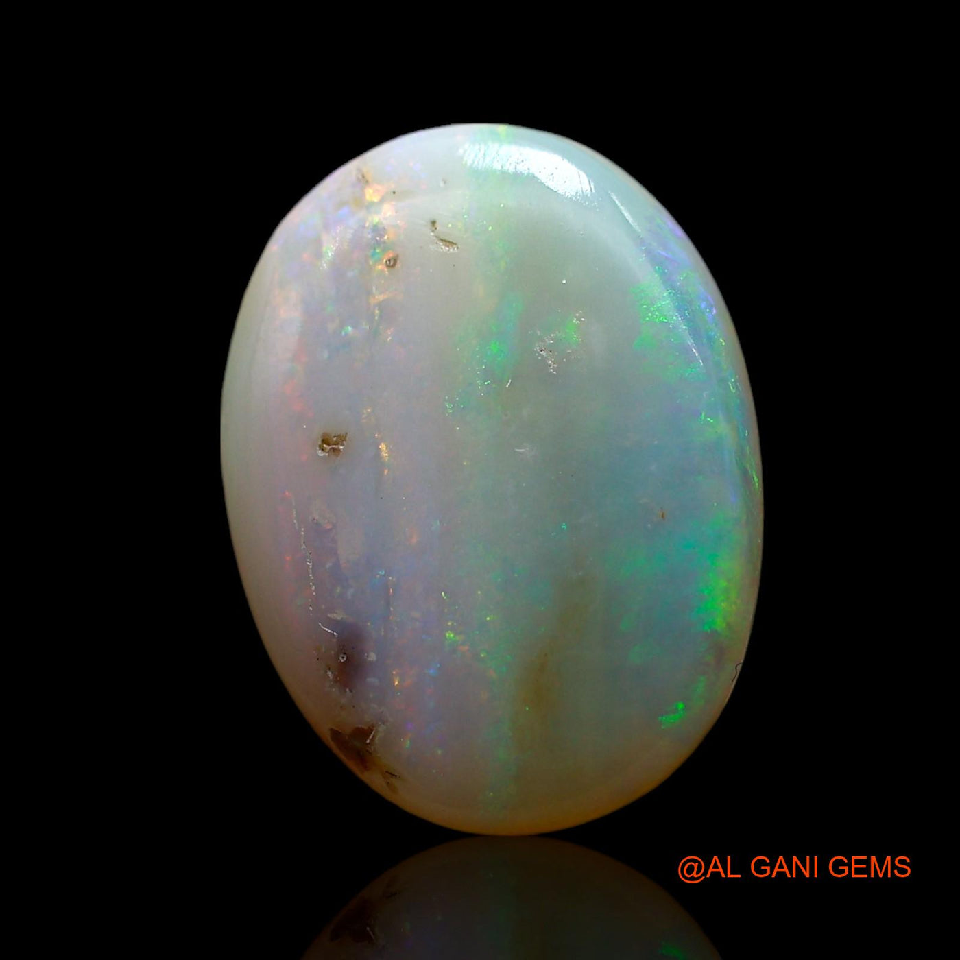 Natural Fire Opal Gemstone 5.00 Cts Loose Oval Cabochon From Australia 15x11x4 mm AF-630