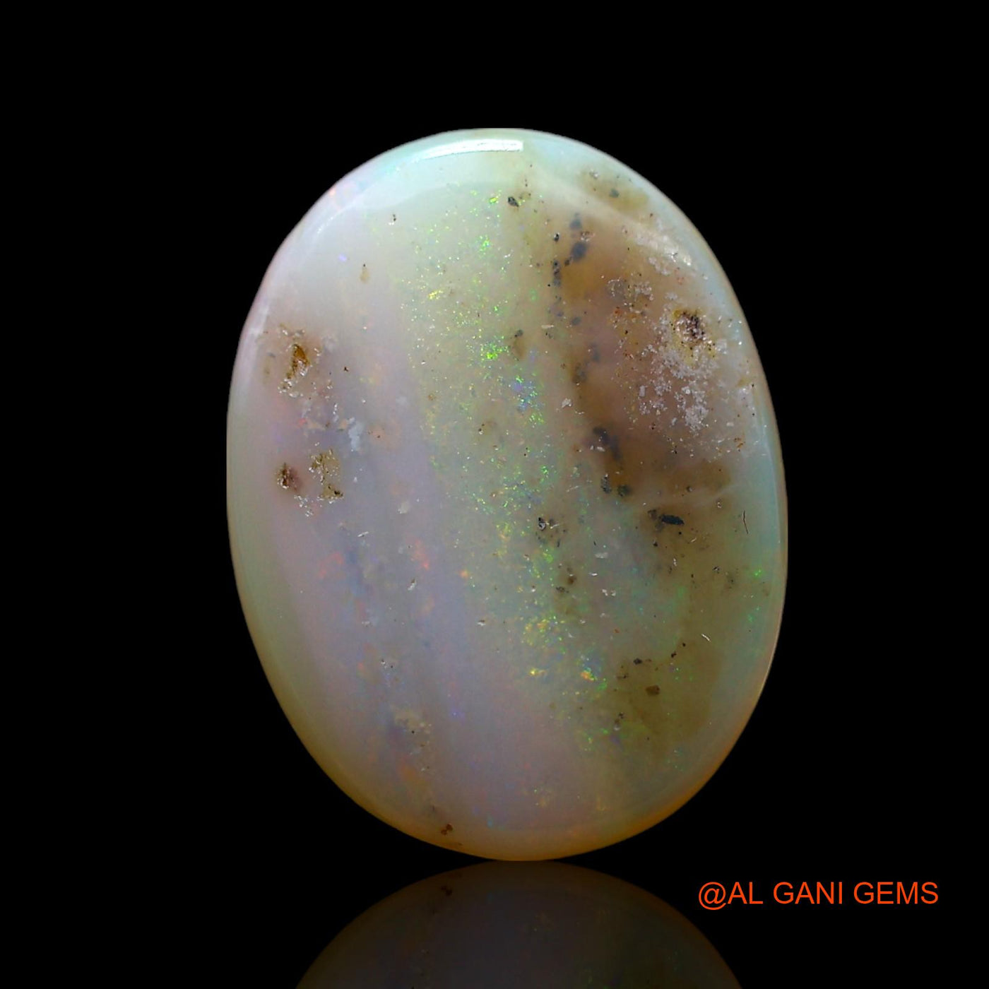 Natural Fire Opal Gemstone 5.00 Cts Loose Oval Cabochon From Australia 15x11x4 mm AF-630