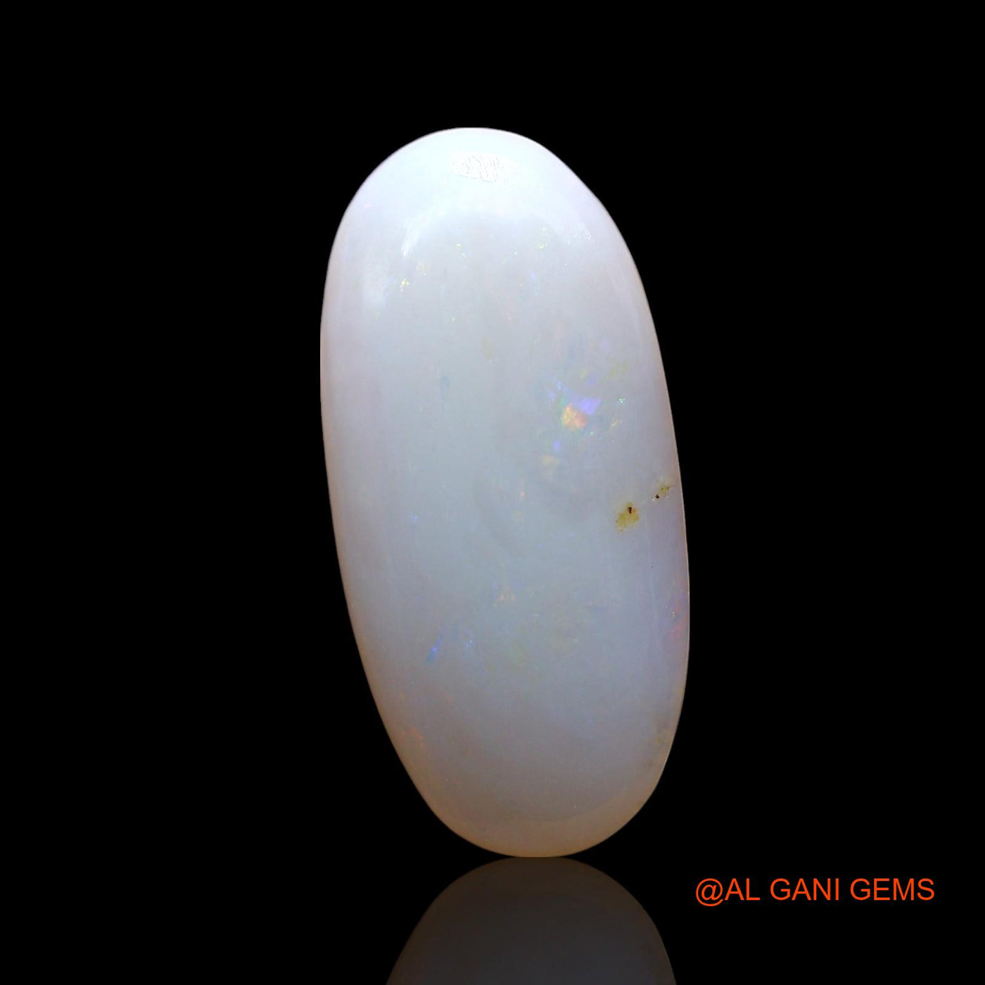 Natural Fire Opal Gemstone 3.00 Cts Loose Oval Cabochon From Australia 18x9x3 mm AF-631