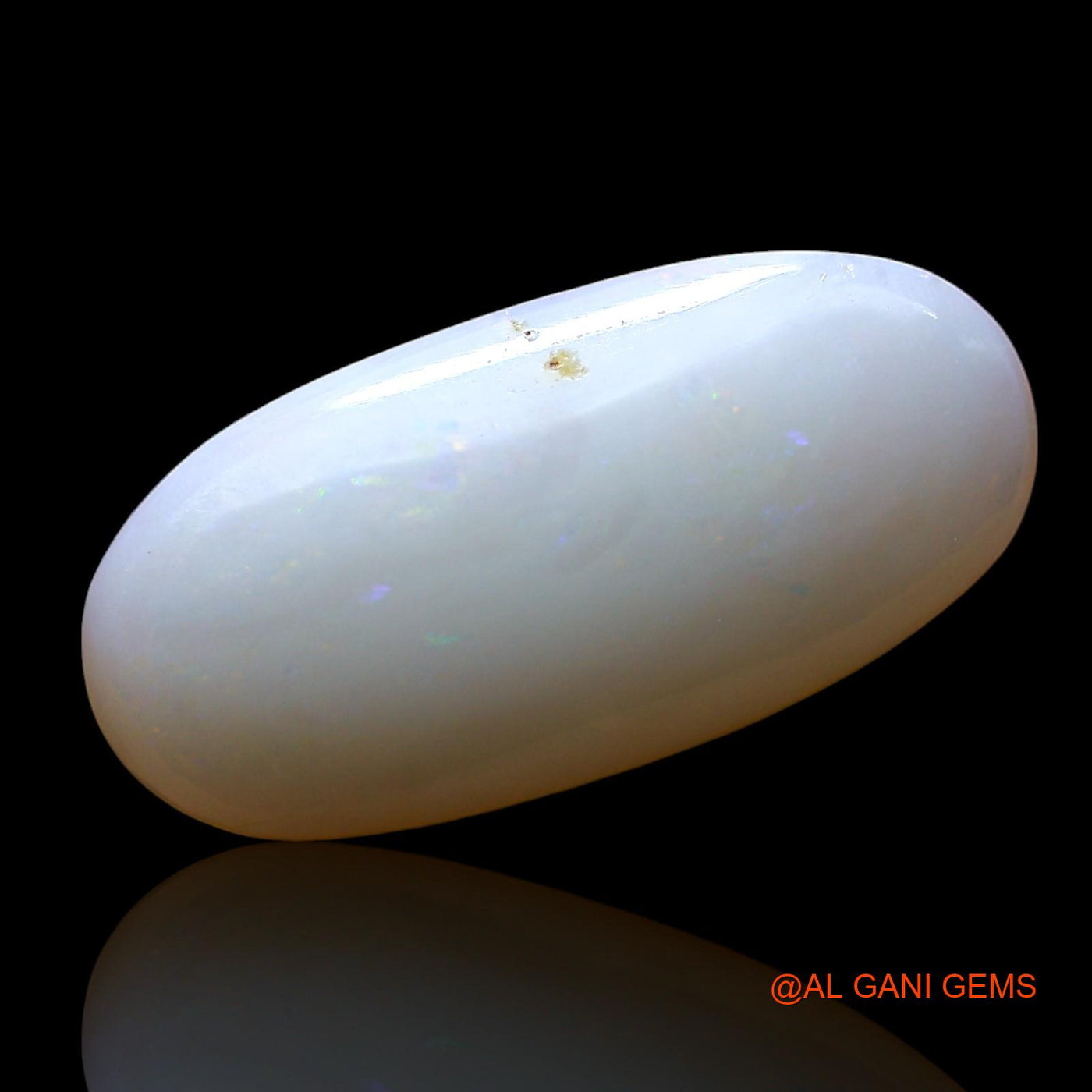 Natural Fire Opal Gemstone 3.00 Cts Loose Oval Cabochon From Australia 18x9x3 mm AF-631