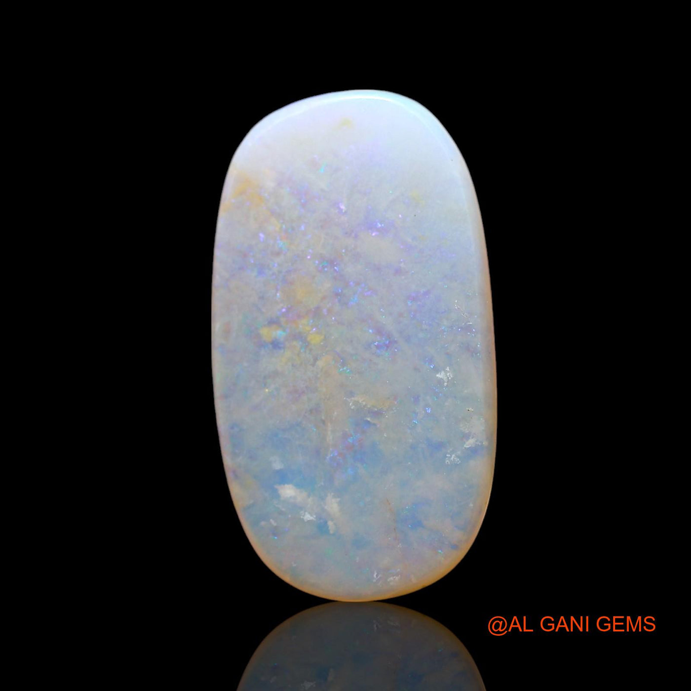 Natural Untreated Fire Opal Loose Gemstone Oval Cabochon From Australia 2.00 Cts 17x9x2 mm AF-633