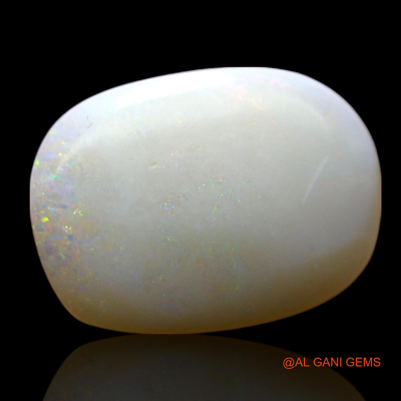 4.00 Cts Unheated Australian Fire Opal Loose Gemstone Oval Cabochon Natural 15x11x3 mm AF-638