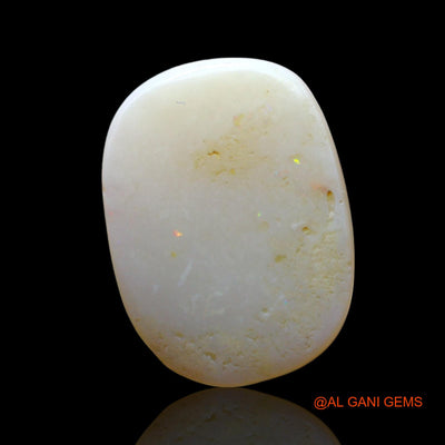 4.00 Cts Unheated Australian Fire Opal Loose Gemstone Oval Cabochon Natural 15x11x3 mm AF-638
