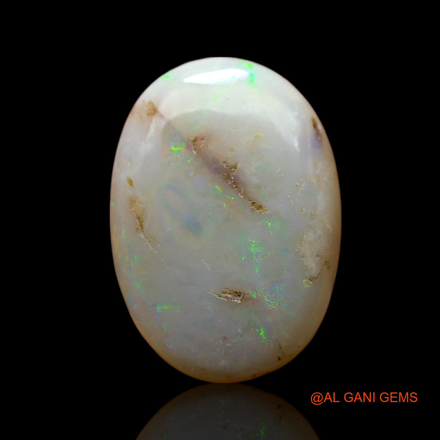 Natural Untreated Fire Opal Loose Gemstone Oval Cabochon From Australia 5.00 Cts 16x11x4 mm AF-641