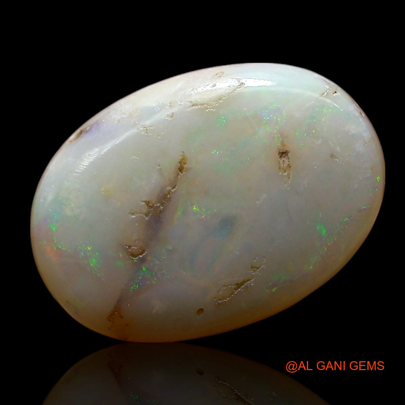 Natural Untreated Fire Opal Loose Gemstone Oval Cabochon From Australia 5.00 Cts 16x11x4 mm AF-641