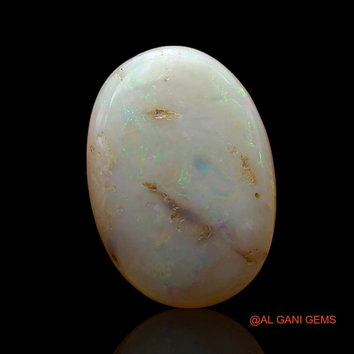 Natural Untreated Fire Opal Loose Gemstone Oval Cabochon From Australia 5.00 Cts 16x11x4 mm AF-641