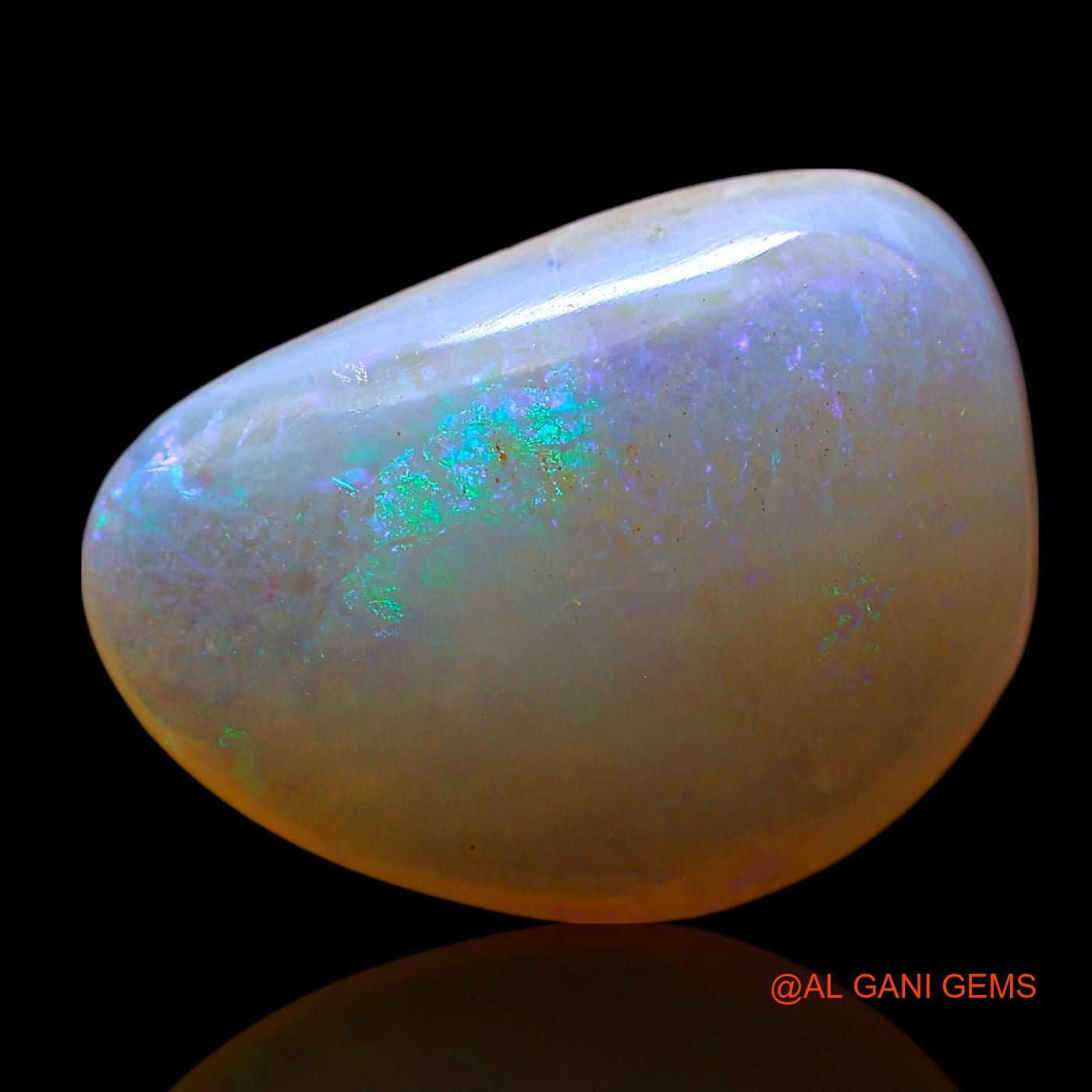 4.00 Cts Unheated Australian Fire Opal Loose Gemstone Fancy Cabochon Natural 15x10x4 mm AF-642